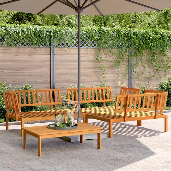 Salon palette de jardin 4 pcs bois dacacia massif
