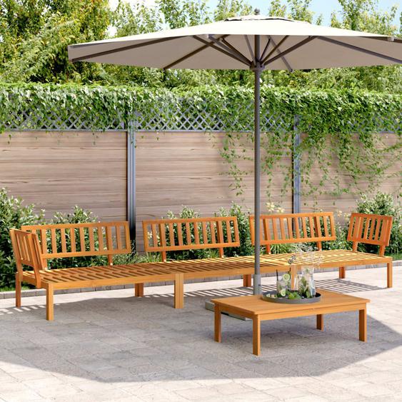 Salon palette de jardin 4 pcs bois dacacia massif