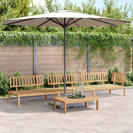 Salon palette de jardin 4 pcs bois dacacia massif