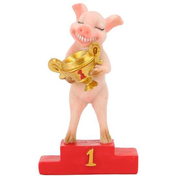 SALUTUYA Statue de Cochon Drôle en Résine Décoration Table Maison