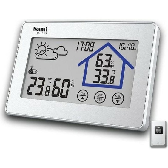 SAMI Station météo dintérieur/dextérieur --Température --Humidité --Prévisions -