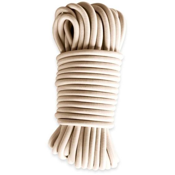 Sandow élastique Ivoire 20 mètres 9SW - Qualité pro - Tendeur pour bâche de diamètre 9 mm - Tecplast