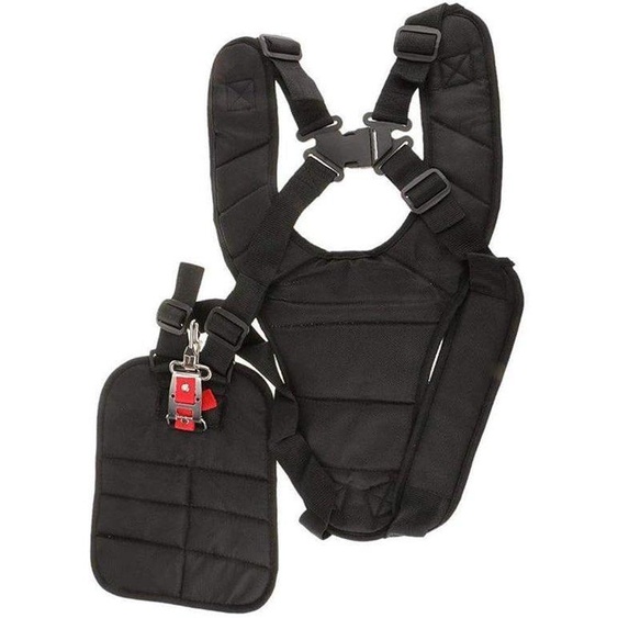 Sangles dépaule en nylon noir, confortables et renforcées, adaptées aux tondeuses à gazon, aux kits de tondeuses et aux coupe-bordures.