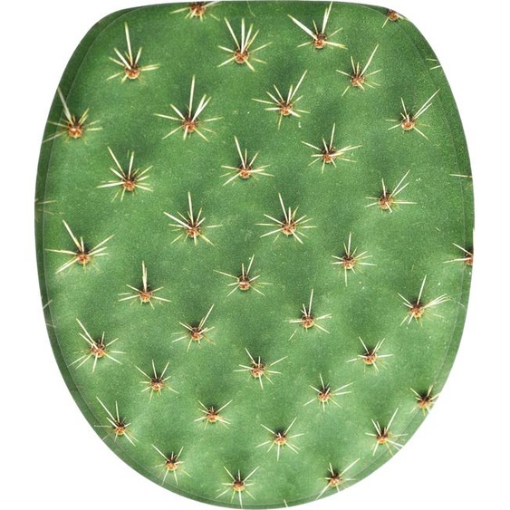 SANILO® Siège de WC avec abaissement automatique Cactus, abattant de WC directement du fabricant, couvercle de WC, lunette de WC, abattant de WC, lunette de WC