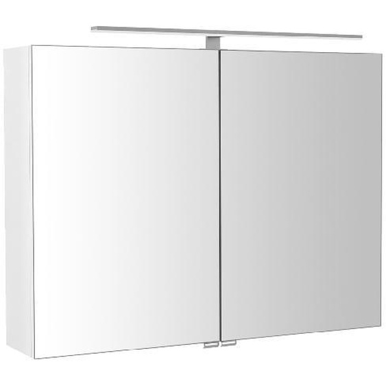 Sapho Riwa - Armoire de toilette avec éclairage LED, 810x700x170 mm, blanc brillant RIW080-0030