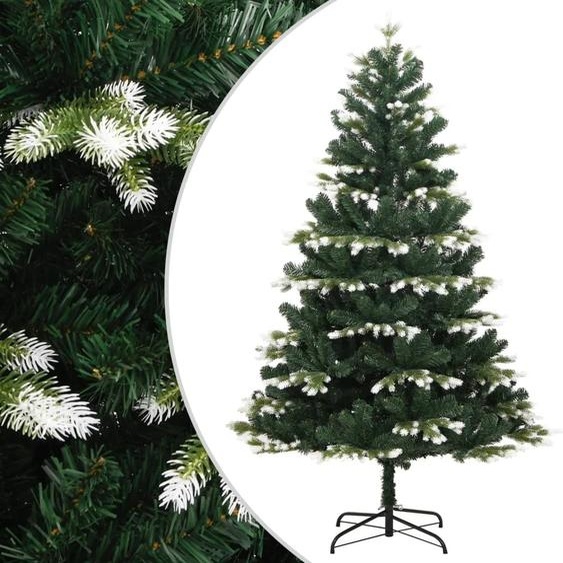 Sapin de Noël artificiel à charnières avec neige floquée 180 cm
