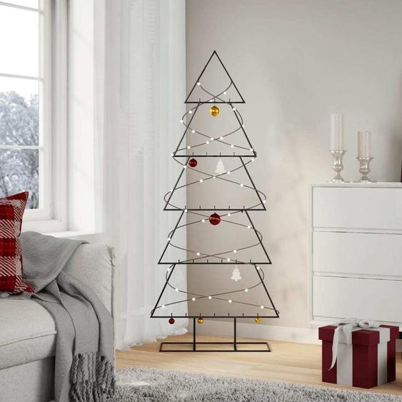 Sapin de Noël élégant en métal pour décorations Noir 150 cm - Sapins de Noël artificiels Hommie3018294 1parcel