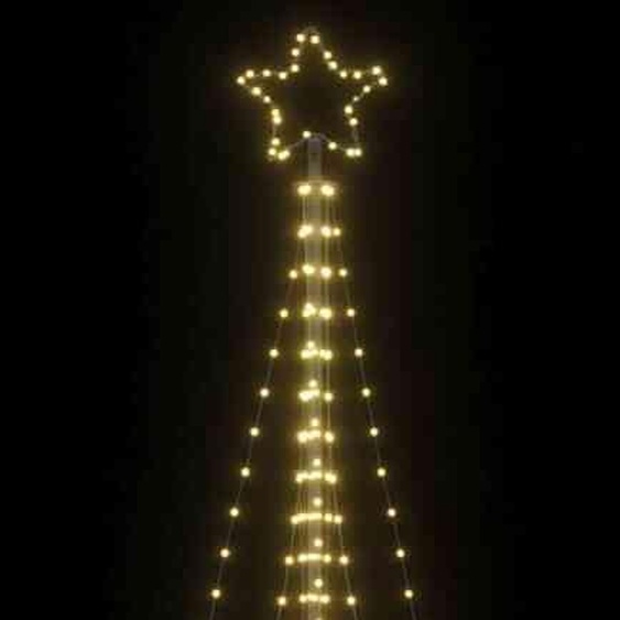 Sapin de Noël LED pratique 447 LED blanc chaud 249 cm - Sapins de Noël artificiels ,meubles design 4388178 1parcel