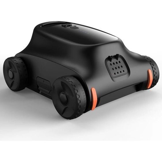 SAT 10, Aspirateur robot de piscine sans fil, autonomie 180 min, jusquà 2150 ft², moteur brushless 180 W, pour piscines encastrées à fond plat, Beige