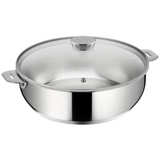Sauteuse avec couvercle sans manche SALVASPAZIO+ en inox Ø24 cm