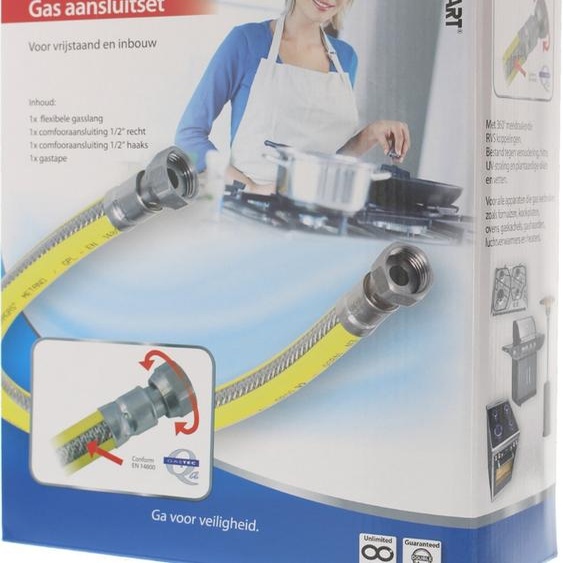 SCANPART | Tuyaux à gaz | 75cm | Flexible en RVS