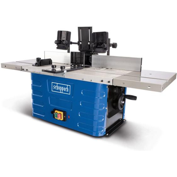 Scheppach - Fraiseuse de table HF60 – 1500 w – Fraise de 50 mm – Hauteur de broche réglable jusquà 40 mm – Vitesse variable 11500-24000 min-1 –