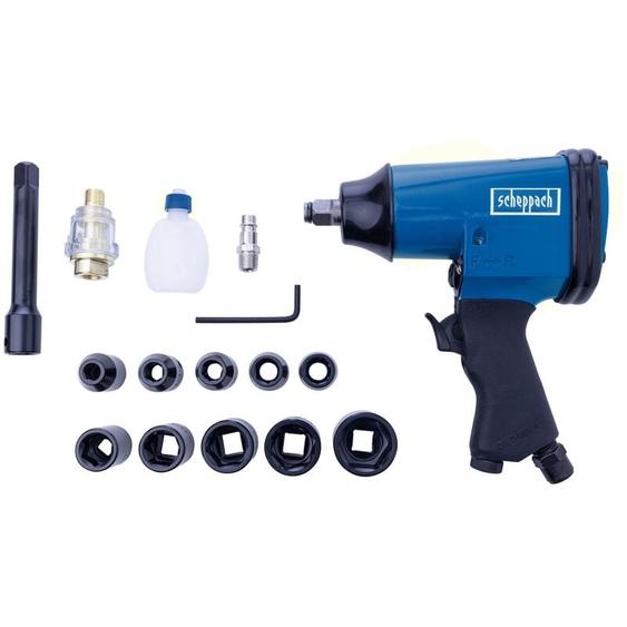 Scheppach - Kit Visseuse à chocs pneumatique livré avec 10 douilles - Boulonneuse - idéal pour atelier