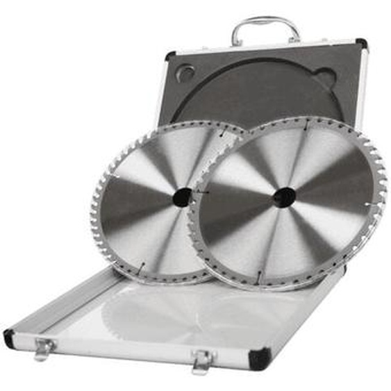 Lot de 2 lames pour scie circulaire - Diamètre 254 mm - Largeur de la dent 2,8 mm - Largeur du tronc 1,6 mm - 48 dents - 60 dents - 6000 tr/min