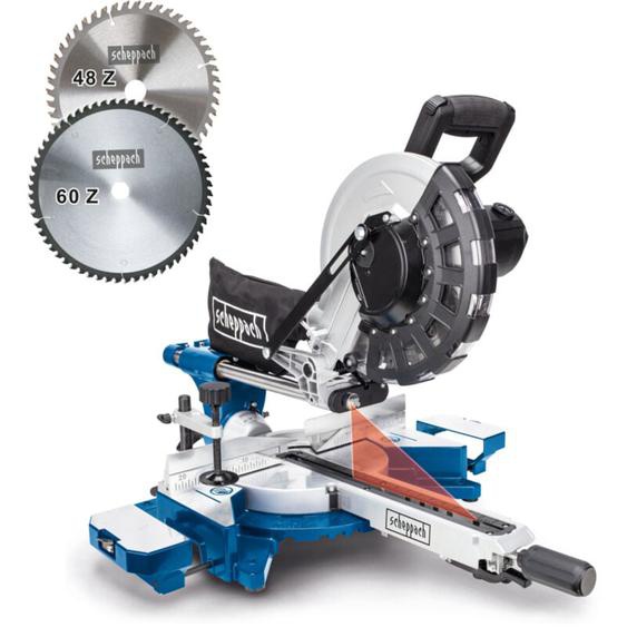 Scie à onglet avec démarrage progressif & laser HM254 – 2000 w - Lame Ø255 mm - Largeur/hauteur de coupe 340 x 90 mm - Scie radiale - 2ème lame