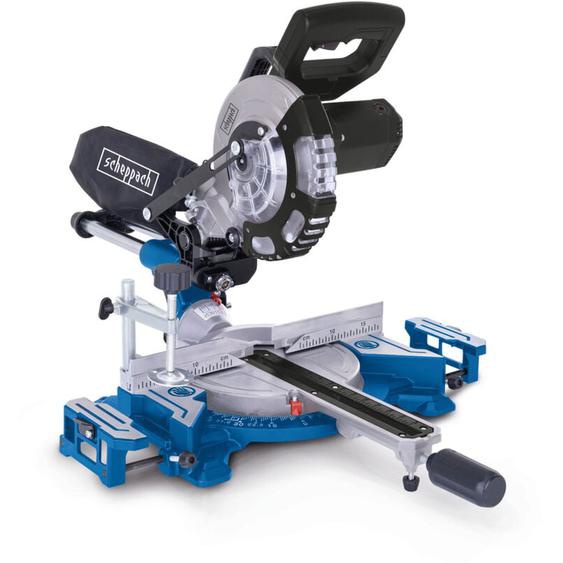 Scheppach Scie à onglet HM185 – 1400 W – Lame 185 mm – Largeur de coupe 240 mm – Lame inclinable à -45° – Laser de précision