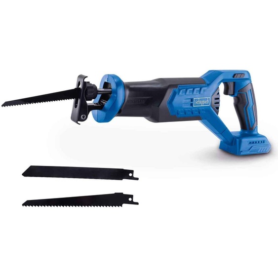 Scheppach Scie sabre sans fil BC-RS250-X | 0-3000 min-1 | longueur de course 28mm | LED | repose-pied extensible | 20V IXES | moteur brushless | 2 lames incluses