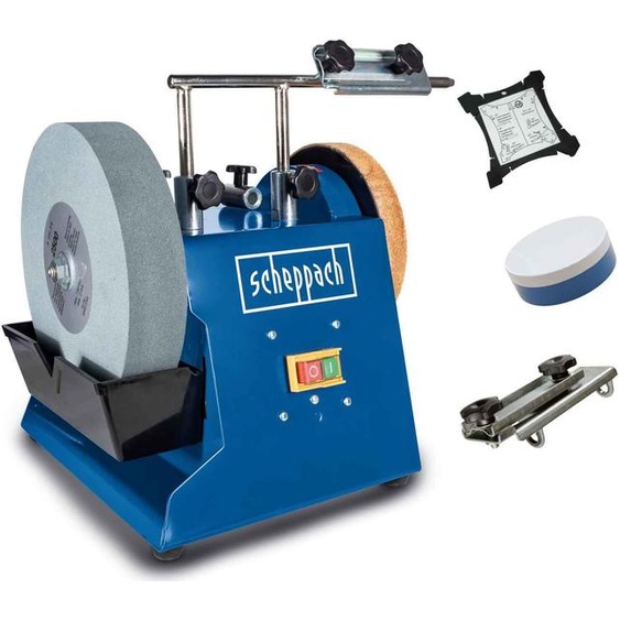 Scheppach Système de ponçage à leau TIGER 2500 | Ponceuse à leau avec 200W | Silverline 263215 Dresseur de meules diamantées 40 x 10 mm tête