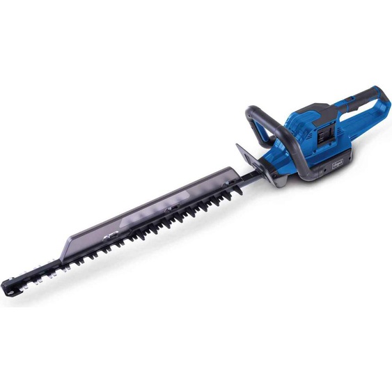 Scheppach Taille-haies sans fil BC-HT720-X | 650 mm longueur de coupe | 720 mm guide-chaîne | 20V IXES | moteur brushless | 2700 coupes par minute | accessoires inclus