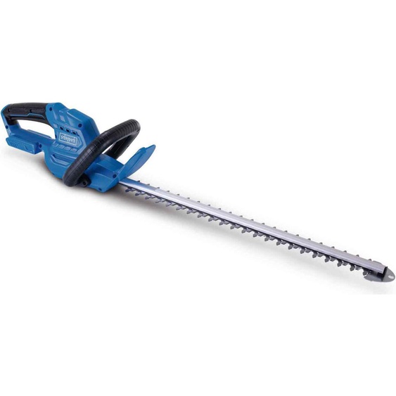 Scheppach Taille-haies sans fil C-HT570-X | 510 mm longueur de coupe | Ø de branche 16mm | 2400 coupes par minute | 560 mm guide-chaîne | 20V IXES | protège-guide inclus