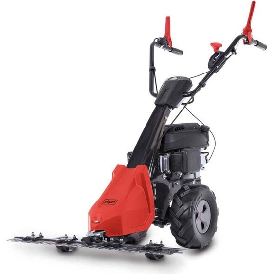 Scheppach Tondeuse à barre de coupe à essence BMS196-88 | 880mm | 30-60mm | 5,7 CV / 196ccm | jusquà 3000m² | avec traction à roues | guidon en 3 hauteurs | Tondeuse à herbe haute