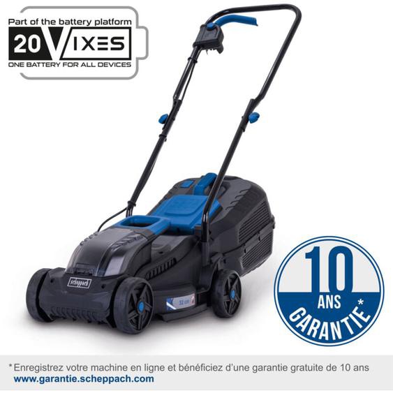 Tondeuse à gazon sans fil BC-MP320-X – Moteur brushless – Largeur de coupe 32 cm – Hauteur de coupe 20-60 mm – 250-300 m² – ixes 20V – Vendu sans