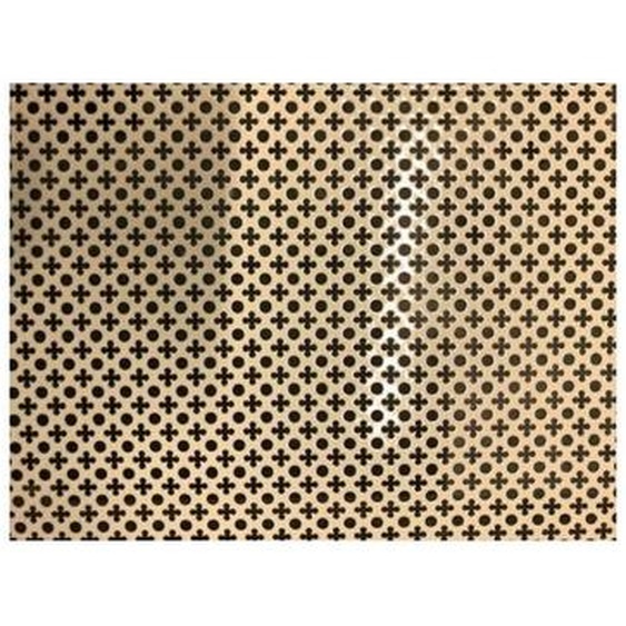 Schiavetti - ta le perforA e de 2 m2 en aluminium dorA pour couvrir radiateurs, poA les et cheminA es