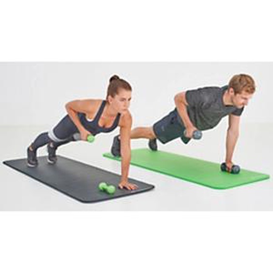 SCHILDKRÖT Haltères vinyle, set de 1,0 kg, vert