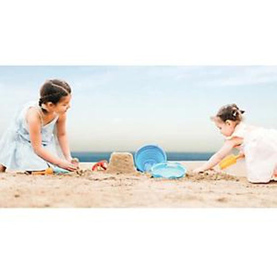SCHILDKRÖT Kit de jouets de plage 7en1, bleu