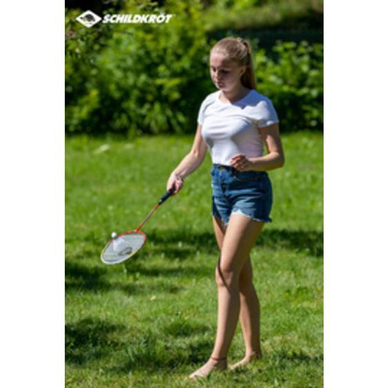 SCHILDKRÖT Set de badminton 2 joueurs, rouge / jaune