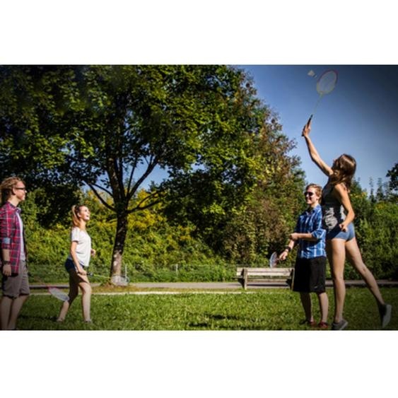 Set de badminton 4 joueurs, rouge / jaune