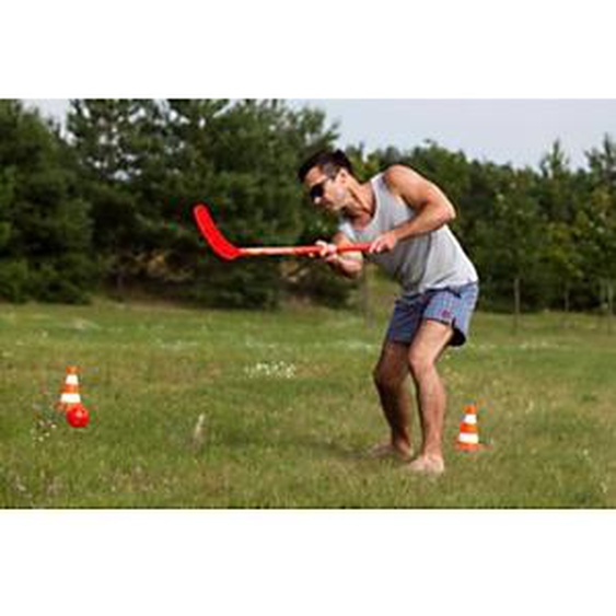 SCHILDKRÖT Set de fun hockey, 4 pièces, rouge / jaune