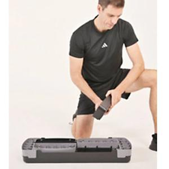 SCHILDKRÖT Stepper de fitness, bleu/gris