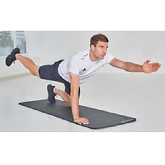 SCHILDKRÖT Tapis de sol de fitness, 10 mm, gris