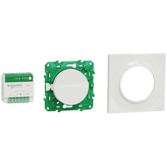 Schneider Electric - kit odace sfsp actionneur micro + interrupteur + plaque style blanc SCHS520192K