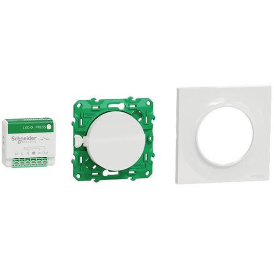 Schneider Electric - kit odace sfsp actionneur micro + interrupteur + plaque style blanc SCHS520192K