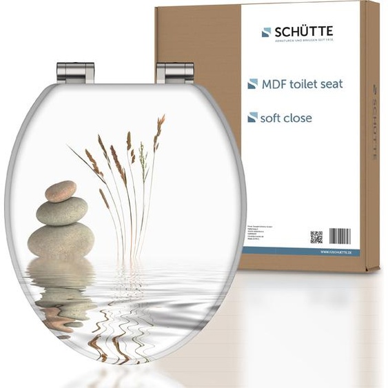 SCHÜTTE Abattant de WC en MDF BALANCE, abattant de WC à fermeture souple