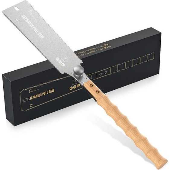 Scie à bois professionnelle Ryoba SK5 acier au carbone 233mm amovible 6-10/18 ZpZ