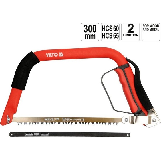 Scie à métaux pour branches bois métal Scie 2 x lame 300 mm