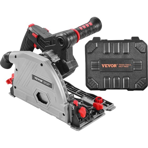 Scie à onglet sans fil VEVOR, lame de 5-1/2 pouces, kit de scie à onglet sans balai, profondeur de coupe 2,05 pouces, pour bois, plastique, métal, compatible avec la batterie Makita (outil uniquement)