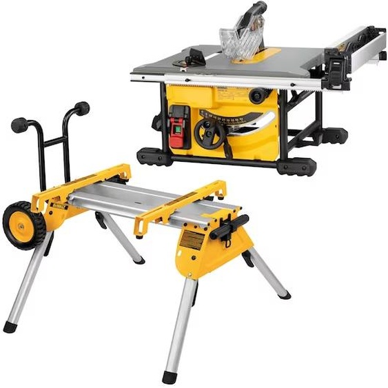 Scie à table 1850 W 210 mm avec piètement DEWALT DWE7485RS-QS