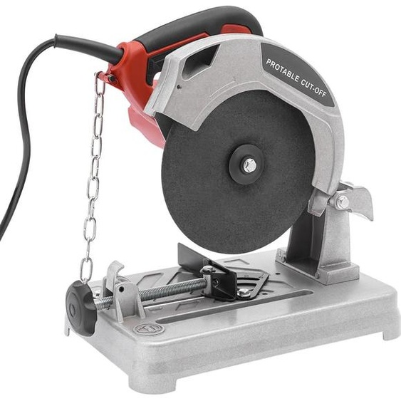 Scie circulaire électrique de table - lame de 18,5 cm - 1200 W - 5200 tr/min - inclinaison 0-45° - prise UE - moteur en cuivre pur - rouge