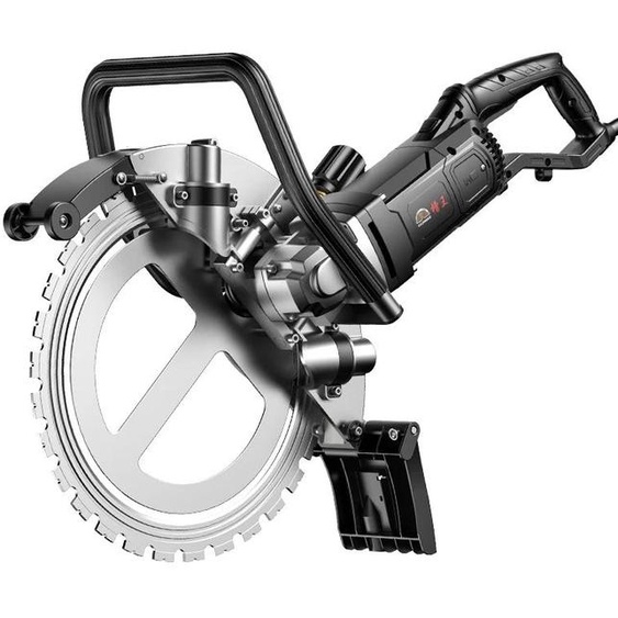 Scie circulaire électrique pour béton - scie murale, scie de découpe - 4500W - disque de 29 cm - profondeur de coupe de 29 cm - 2700 tr/min - prise secteur 220V (norme européenne)