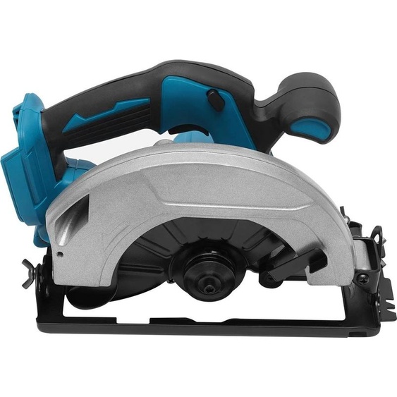 Scie circulaire sans fil - 750 W - Scie circulaire manuelle - Coupe donglet de 0 à 45° - Profondeur de coupe de 0 à 90 mm - Moteur en cuivre de 20 000 tr/min - Sans batterie - Prise européenne