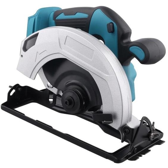 Scie circulaire sans fil - À main - Lame de 18 cm - 5 000 tr/min - Sans batterie - Pour le bois - Noir