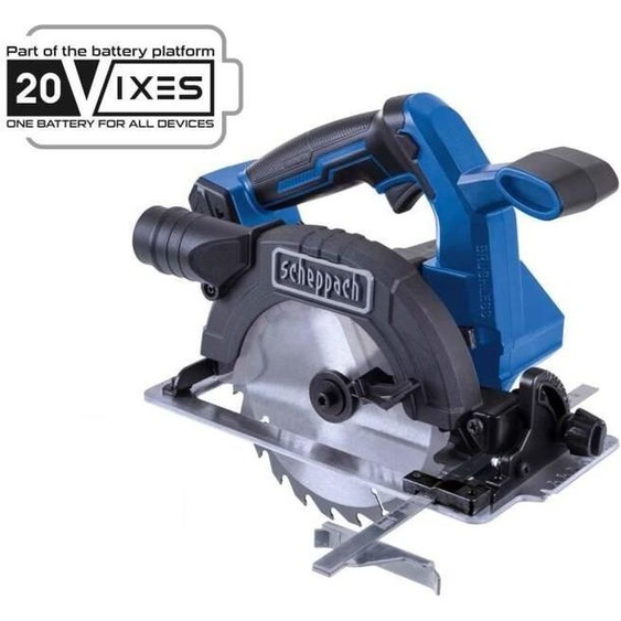 Scie Circulaire sans Fil SCHEPPACH BC-CS165-X, Lame 165mm, Coupe 55mm, 20V IXES, Brushless