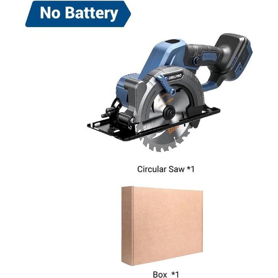Scie circulaire sans fil de 150 mm - Scie pour bois - Moteur sans balais - 20V (batterie non incluse) - 6800 tr/min - Profondeur de coupe de 51 mm