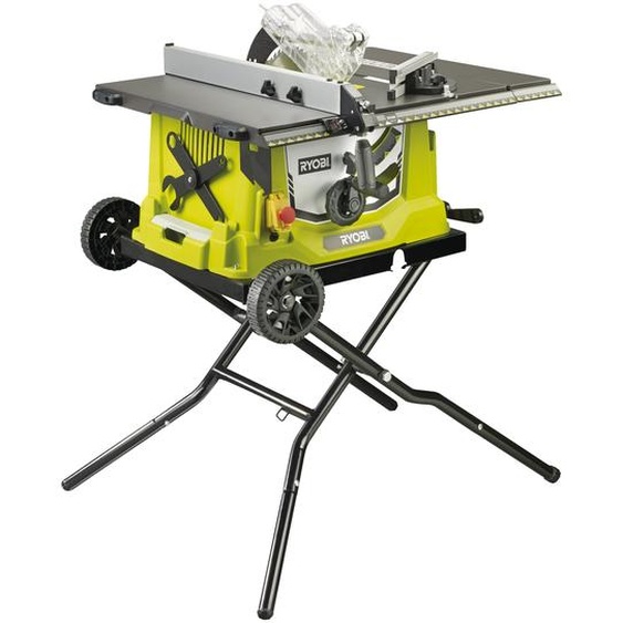 Scie circulaire sur table filaire 1800 W, lame de 254 mm, avec support à roulettes