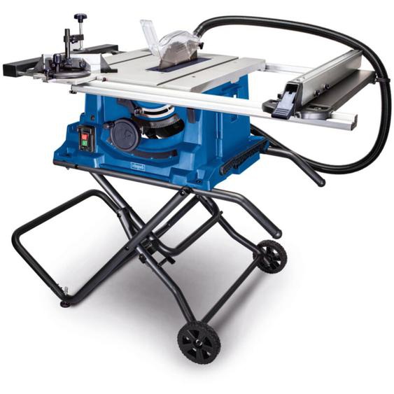 Scie circulaire sur table HS115 – Scie sur table – 2000 w – Lame Ø255 mm – Vitesse 7000min-1 – Hauteur de coupe 83 mm – Support inclus - Scheppach