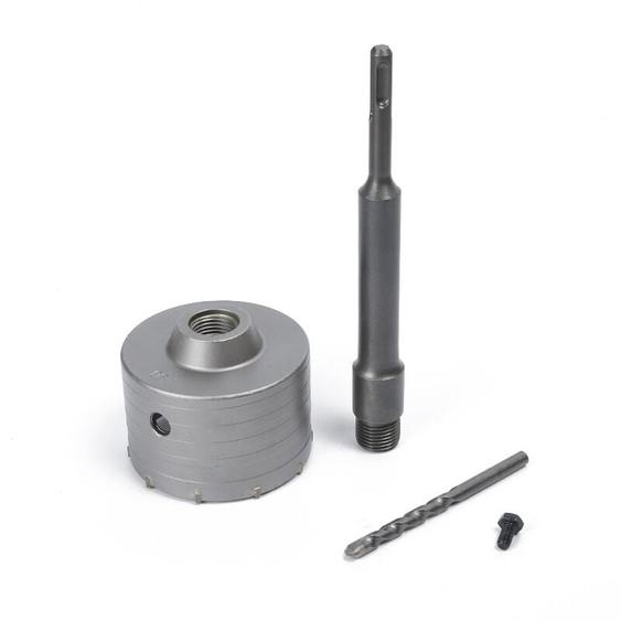 Scie Cloche à Béton 130 mm avec Tige sds Plus 220 mm Pour Ciment, Brique, Pierre, Mur, Béton Autonivelant - Aiducho